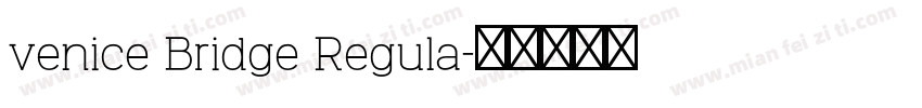 venice Bridge Regula字体转换